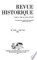 Revue historique