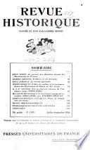 Revue historique