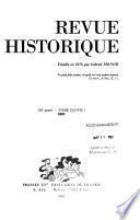 Revue historique