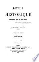 Revue historique