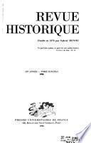 Revue historique