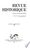 Revue historique