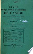 Revue historique, littéraire et archéologique de l'Anjou