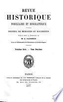 Revue historique nobiliaire et bibliographique
