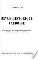 Revue historique vaudoise