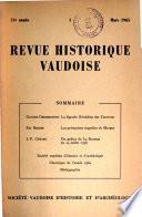 Revue historique vaudoise