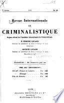 Revue internationale de criminalistique