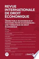 Revue internationale de droit économique