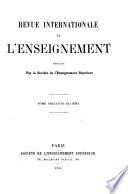 Revue internationale de l'enseignement