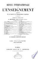 Revue internationale de l'enseignement