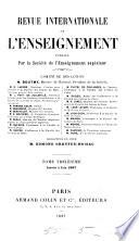 Revue internationale de l'enseignement