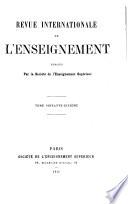 Revue internationale de l'enseignement
