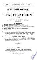 Revue internationale de l'enseignement