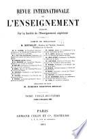 Revue internationale de l'enseignement