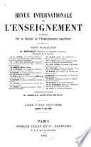 Revue internationale de l'enseignement