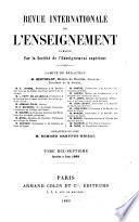 Revue internationale de l'enseignement
