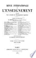 Revue internationale de l'enseignement