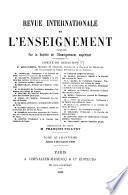 Revue internationale de l'enseignement