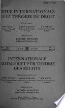 Revue Internationale de la Théorie du Droit