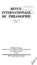 Revue internationale de philosophie