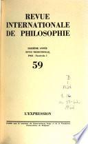 Revue internationale de philosophie