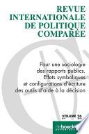 Revue internationale de politique comparée