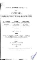 Revue internationale des archives, des bibliothèques et des musées