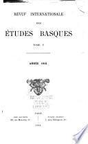 Revue internationale des études basques