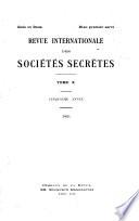 Revue internationale des sociétés secrètes