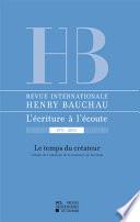 Revue internationale Henry Bauchau