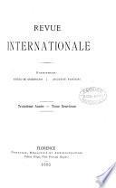 Revue internationale, sous la direction de A. de Gubernatis