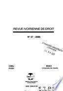 Revue ivoirienne de droit