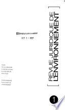 Revue juridique de l'environnement