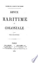 Revue maritime et coloniale