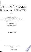 Revue médicale de la Suisse romande