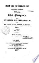 Revue médicale française et étrangère