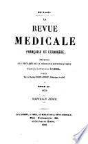 Revue médicale française et étrangère