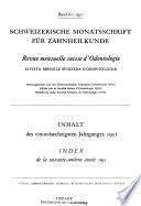 Revue mensuelle suisse d'odonto-stomatologie