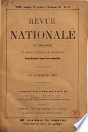 Revue nationale et étrangere politique, littéraire et scientifique