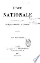 Revue nationale et étrangère, politique, scientifique et littéraire