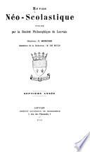 Revue néo-scolastique