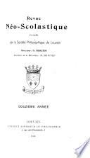 Revue néoscolastique