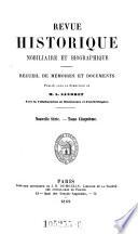 Revue nobilaire, heraldique et biographique