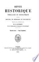 Revue nobilaire héraldique et biographique