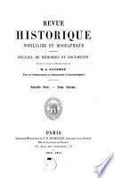 Revue nobilaire héraldique et biographique