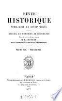 Revue nobilaire, heraldique et biographique