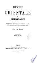 Revue orientale et americaine