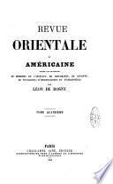 Revue orientale et americaine