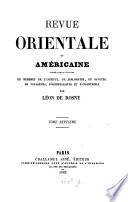 Revue orientale et américaine