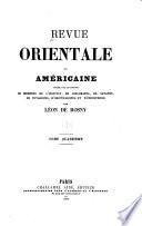 Revue orientale et américaine